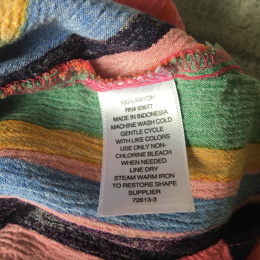 Colorful Striped Summer Top - Picture 8 of 8